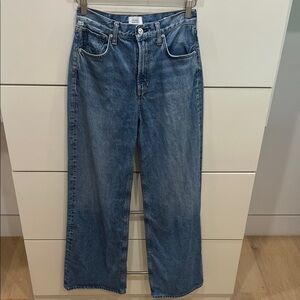 Citizens of Humanity Paloma Wide Leg Blue Jeans